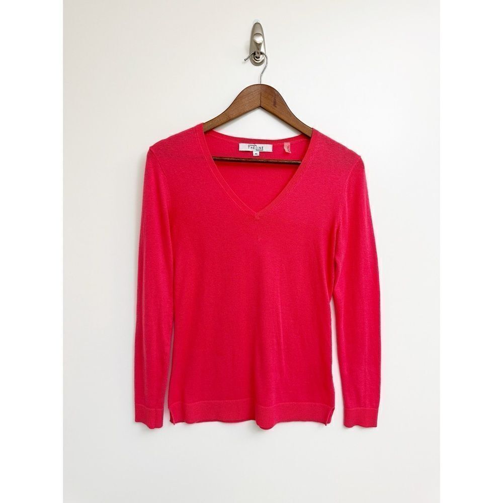 The Line Baldassare V-Neck Sweater Pink Size Extra Small